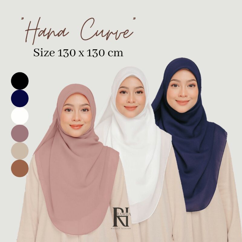 HANA CURVE SYARI 130 x 130cm by RAWHA