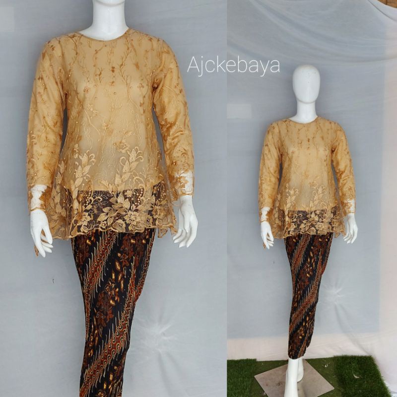 Kebaya / rinjani / Kebaya Tulle / Set Kebaya/Kebaya Modern/Ajc kebaya