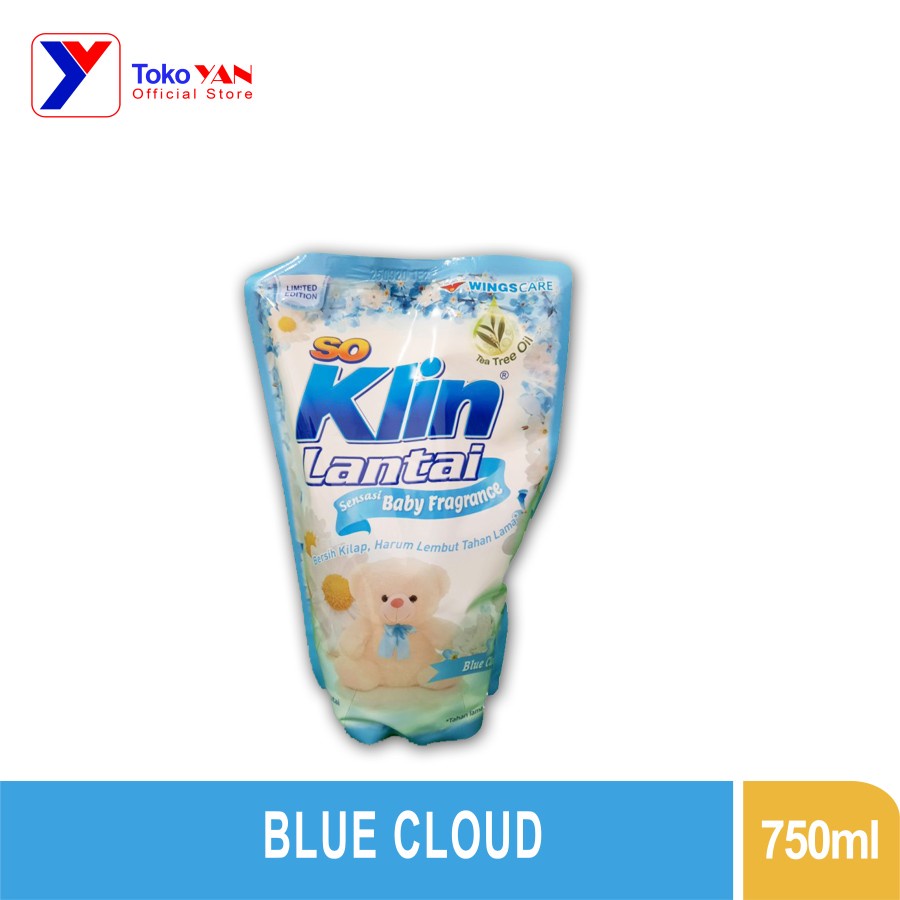 So Klin Lantai Sensasi Baby Fragrance Wangi BLUE CLOUD Refill 750ml