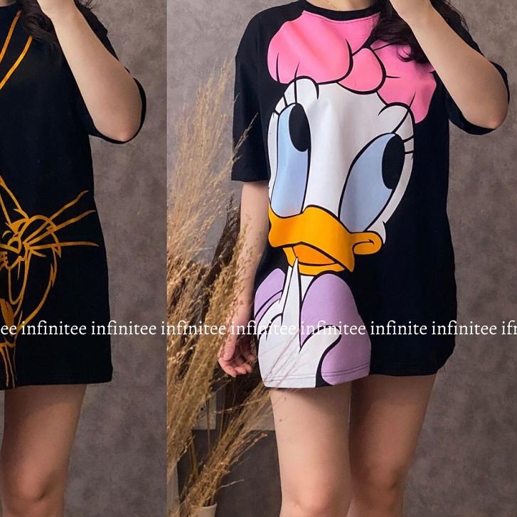 Kaos Oversize Wanita Atasan Wanita Jumbo Bahan Cotton Combed 30s