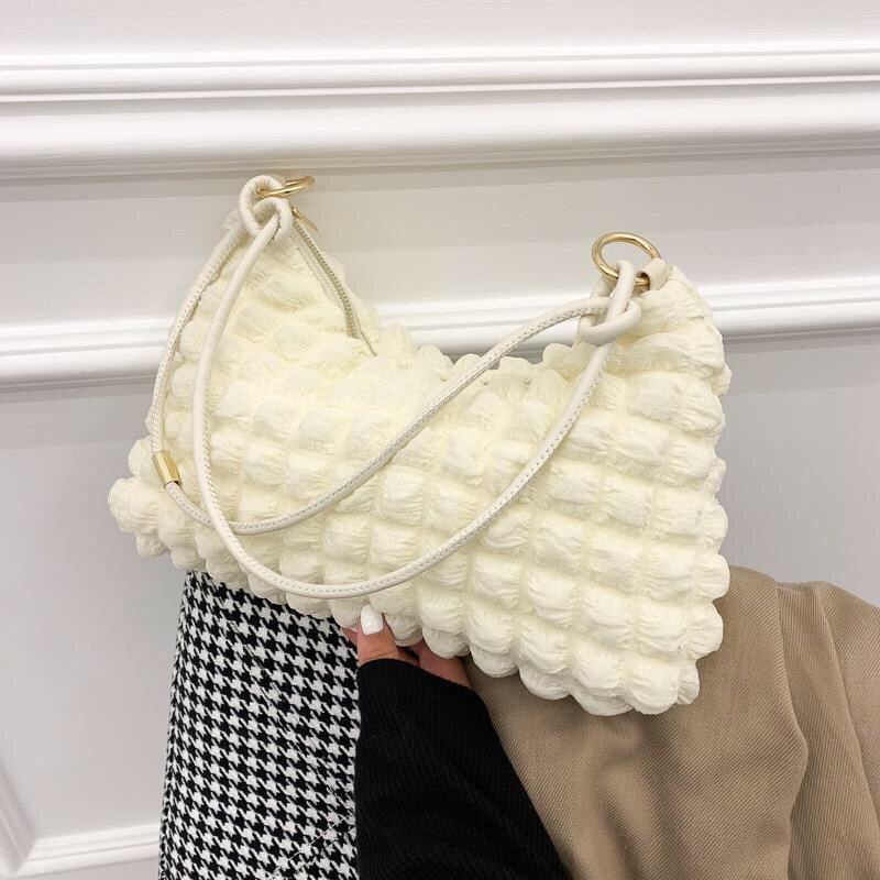 SG7842 syafniegalery tas hobo import motif kotak 2123