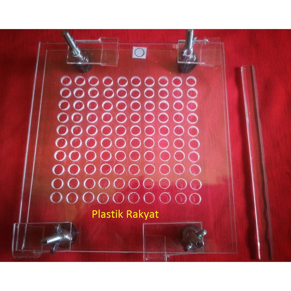 Tatakan Kapsul 100 slot Ukuran 0 / Tempat Isi Kapsul / Cetakan Kapsul / Alat Isi Kapsul / Rak Kapsul