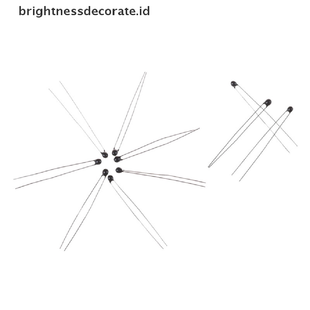 10pcs Sensor Suhu Thermistor Ntc-Mf52-103 / 3435 10k Ohm 1%