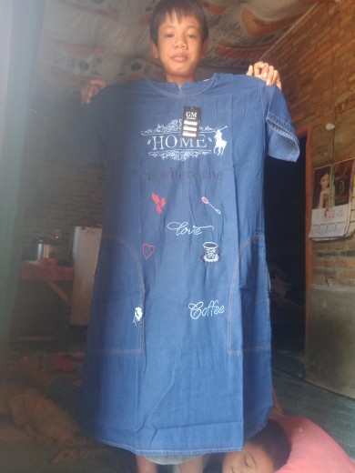 Size Jumbo Ld 116 Sienta Dress Aplikasi Bordir Asli