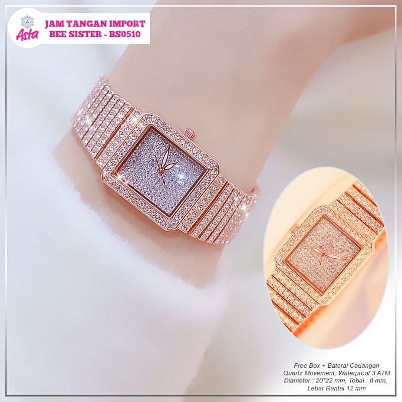 JAM TANGAN IMPORT/JAM TANGAN WANITA BEE SISTER BS0510