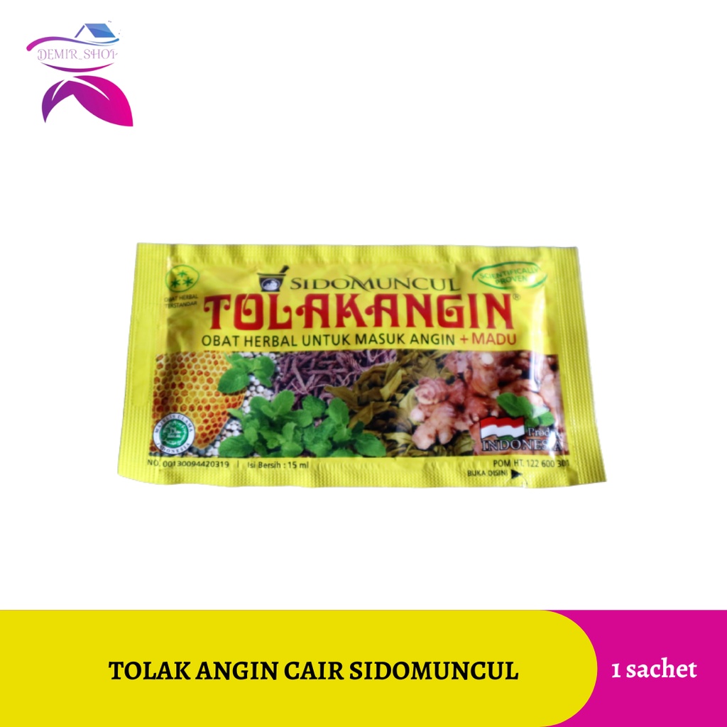 Tolak Angin Cair 1 Sachet / Untuk Menjaga Daya Tahan Tubuh