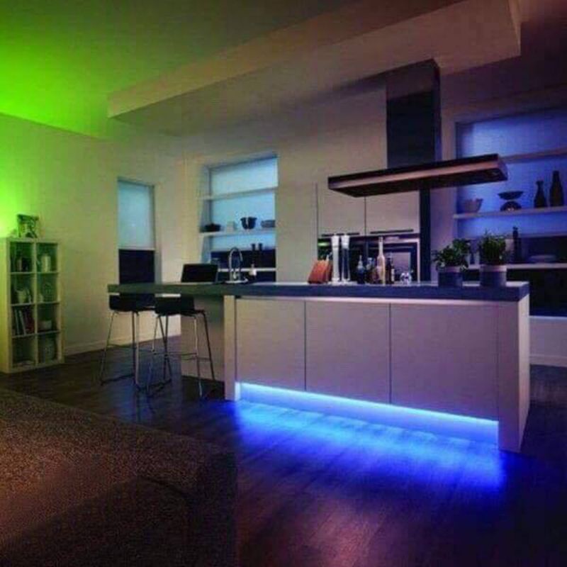 Lampu Tidur Aesthetic Dinding LED Strip RGB 5 Meter Murah Lampu Hias Tempel Dinding Kamar Aesthetic