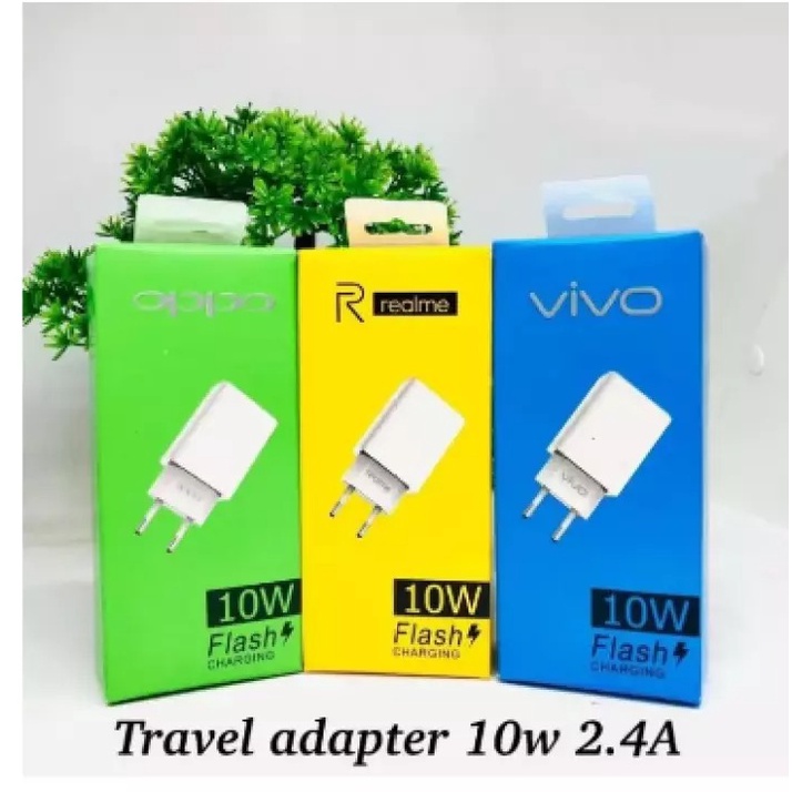 Adaptor Batok Charger Realme Oppo Vivo 10W Kepala Casan Fast Charging