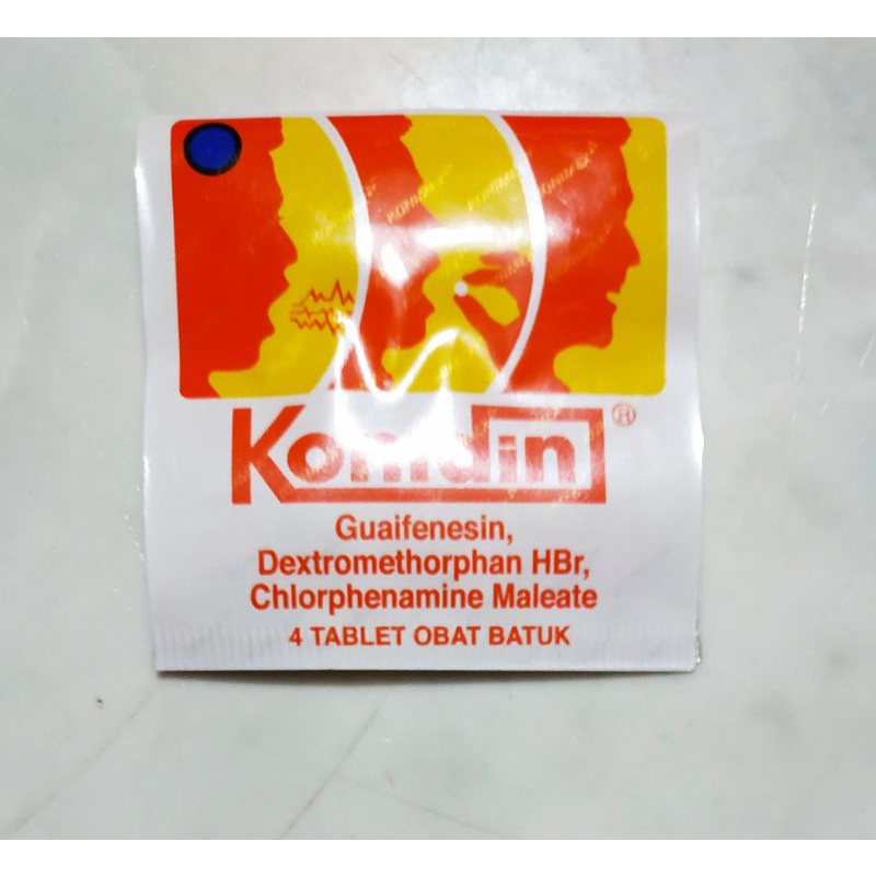 Konidin 1 Strip 4 tab | Konidin Obat Batuk | Konidin Tablet