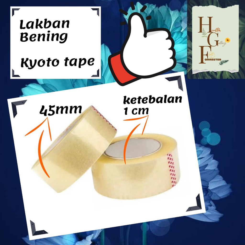 

LAKBAN BENING KYOTO SUPER MURAH ( 45 MM X 70Y ) / Roll