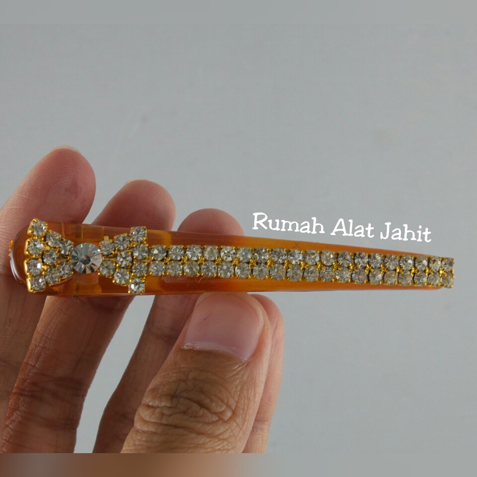 Jepit Rambut / Hair Clip Permata Baris Panah 7cm (sepasang)