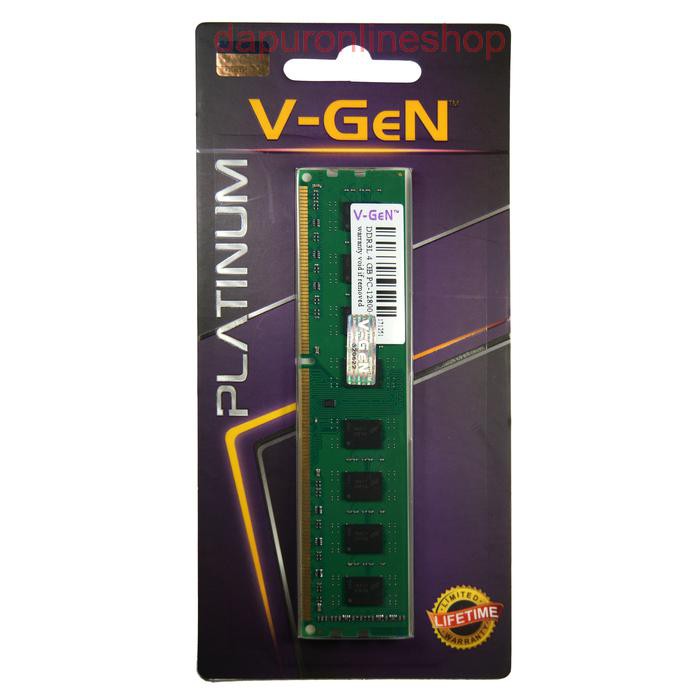SALE VGen Memory Longdim DDR3 4GB PC 10600/12800 MURAH