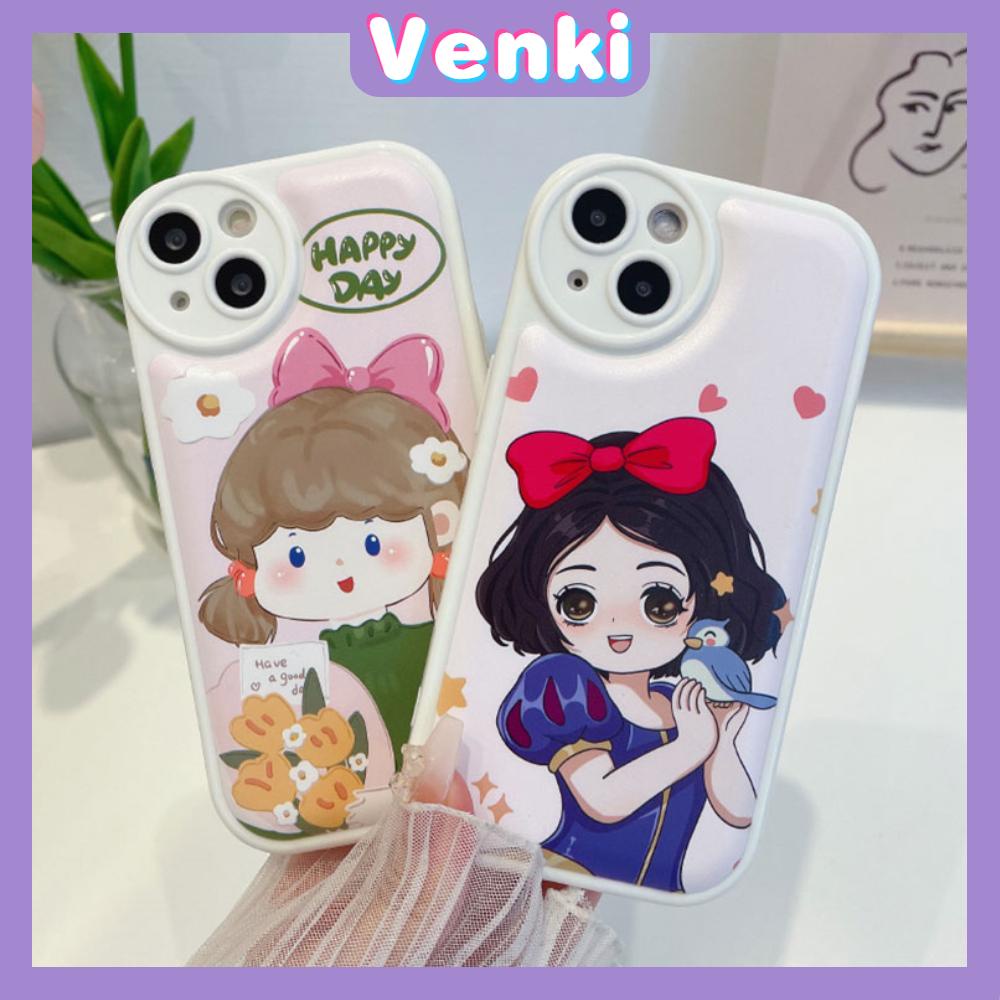 iPhone Case TPU Silicone Soft Case Airbag Shockproof Protection Camera Cute Cartoon Princess Style Compatible For iPhone 11 Pro Max 13 Pro Max 12 Pro Max 7Plus xr XS Max