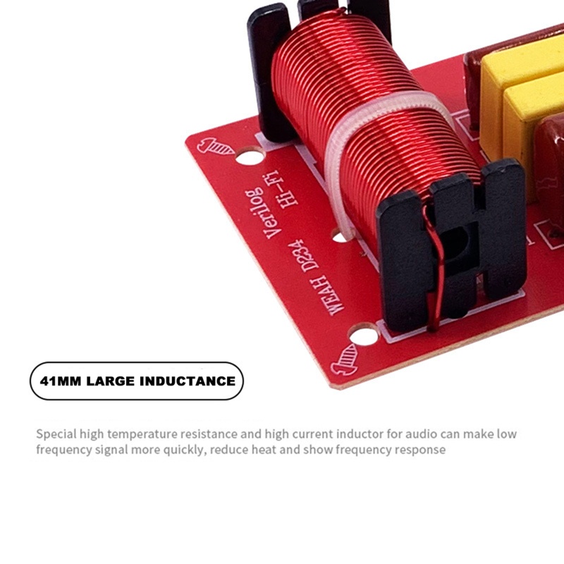 Bt D234 Pembagi Frekuensi Speaker 2arah 80W Papan Modul Filter Crossover Hi-Fi Untuk Speaker DIY Untuk Cross Filte