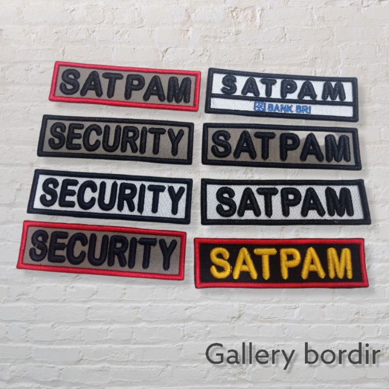 

label satpam security satpam bri timbul