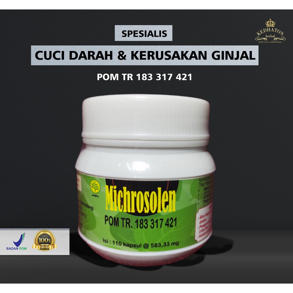 Obat Herbal Puspita Radja Michrosolen / Obat Herbal Cuci Darah / Obat Herbal Kerusakan Ginjal
