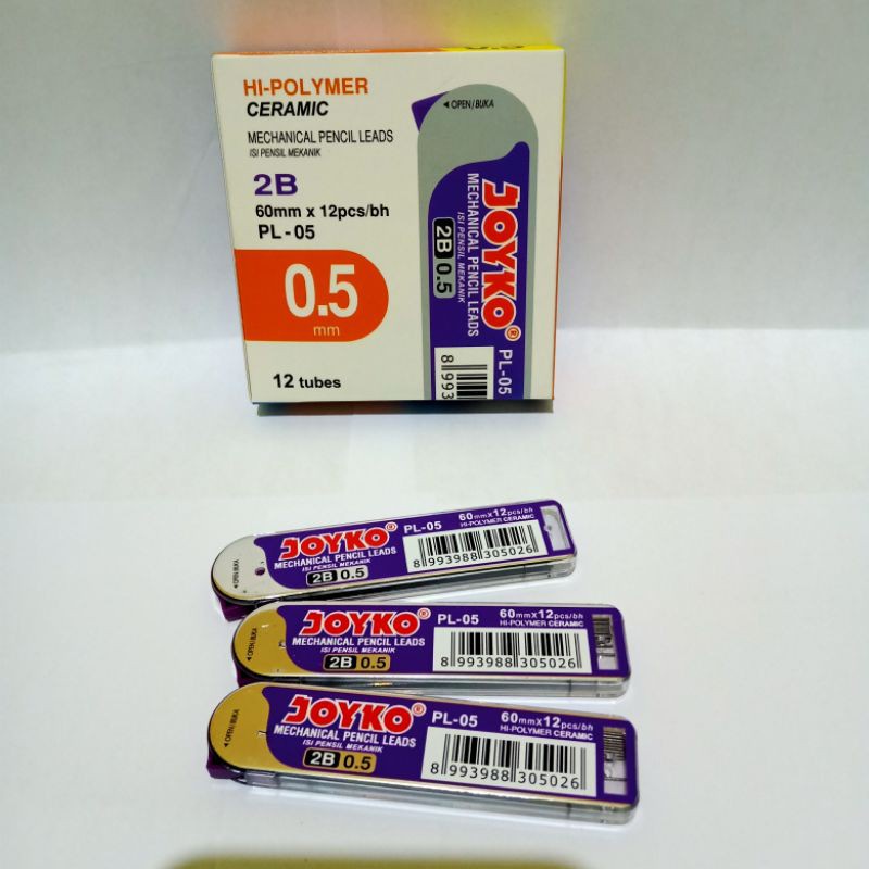 

dNoura SELUSIN ( 12 TUBE ) Refill Pensil Mekanik Joyko PL-05 Isi Ulang Pensil Mekanik Joyko PL - 05