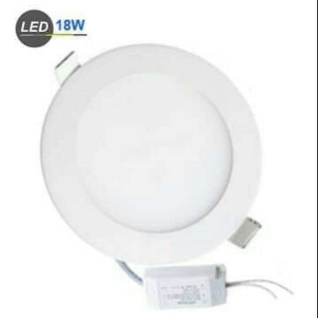 Lampu Downlight LED Panel 18W Putih 18 W Watt 18Watt Tipis Bulat Inbow - Putih