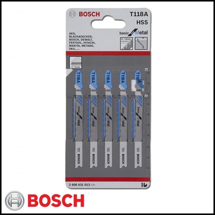 Jual MATA JIGSAW BOSCH T 118 A GERGAJI BESI JIG SAW BLADE T118A Shopee Indonesia
