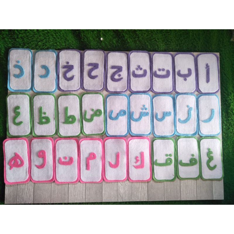 Flash Card Hijaiyah Flanel Mainan Edukasi Anak