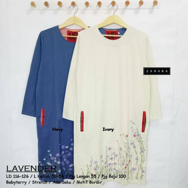 tunik wanita jumbo lavender tunik saku import highquality fashion solo