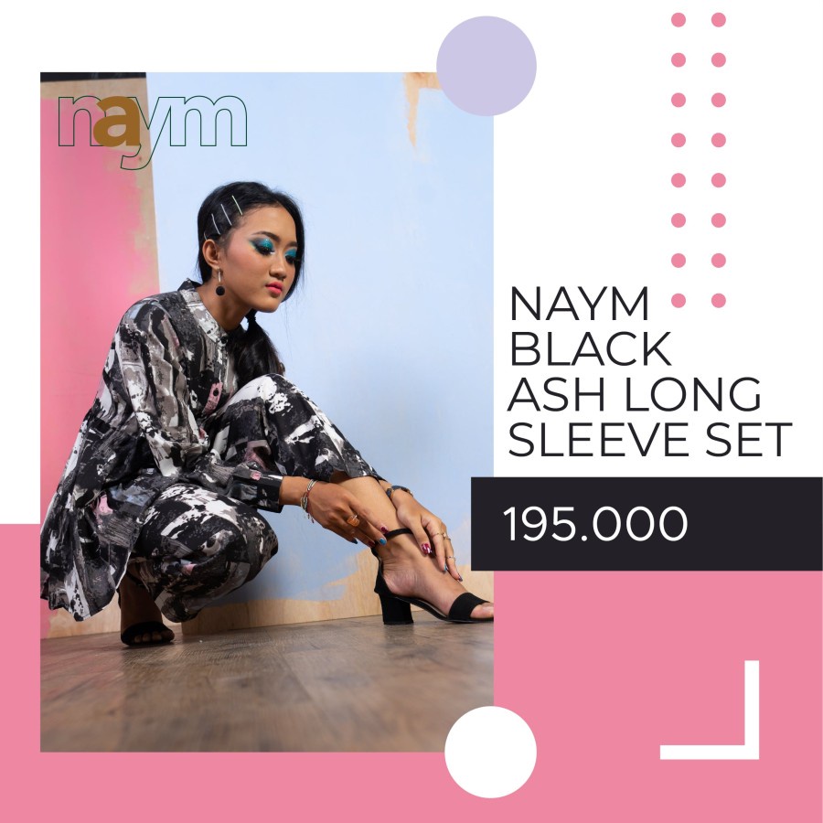 NAYM BLACK ASH LONG SLEEVE SET