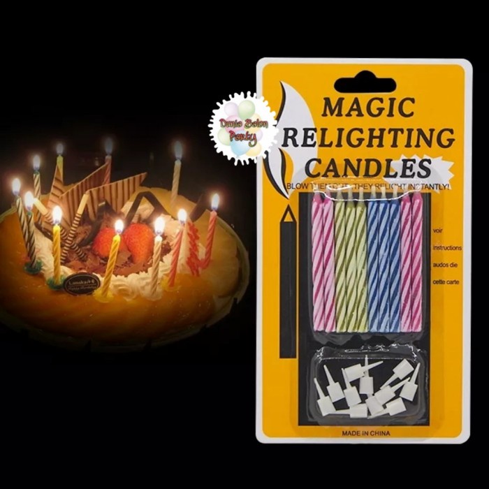 Lilin Magic / Lilin Ulang Tahun Ajaib / Magic Relighting Candle