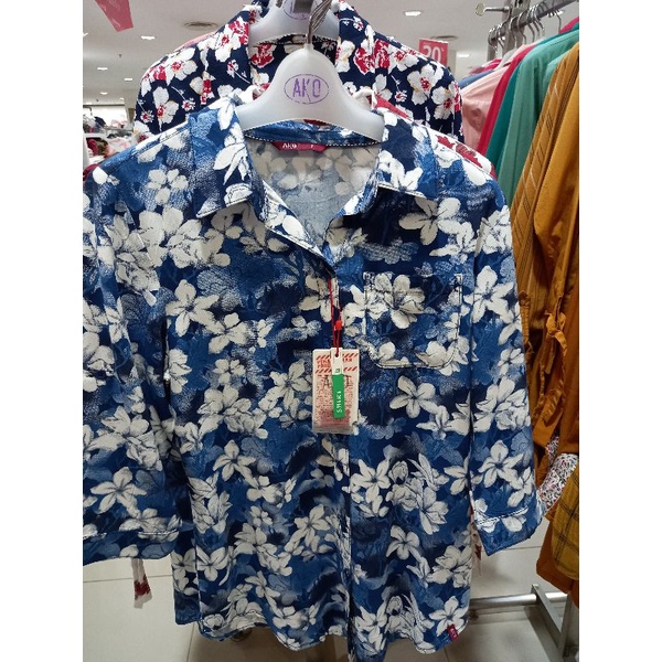 KEMEJA BUNGA WANITA AKO ORIGINAL