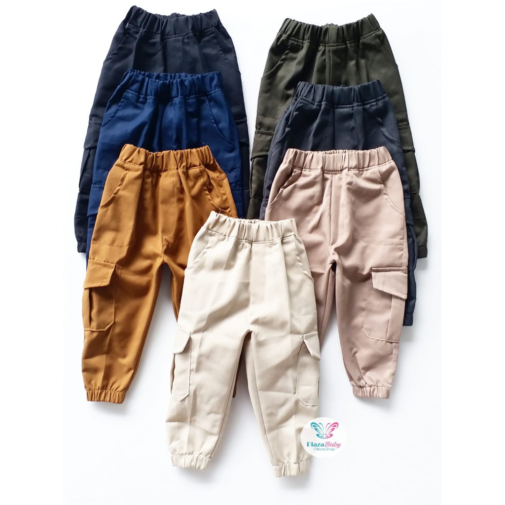 Plazababyku CELANA PANJANG CARGO A celana pants anak laki premium