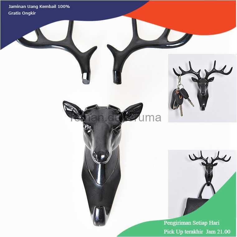 TD-AI01 Gantungan Dinding Model Antlers Head - YQX003-2018