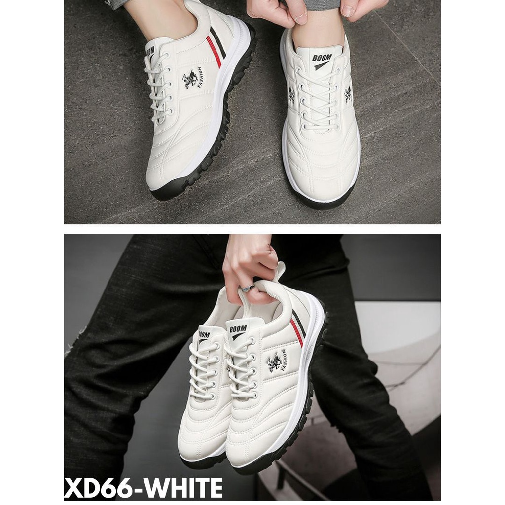 SNEAKERS PRIA COCOK DIPAKAI CASUAL SIMPLE TREND BAHAN PU IMPORT BERKUALITAS IMPORT D66