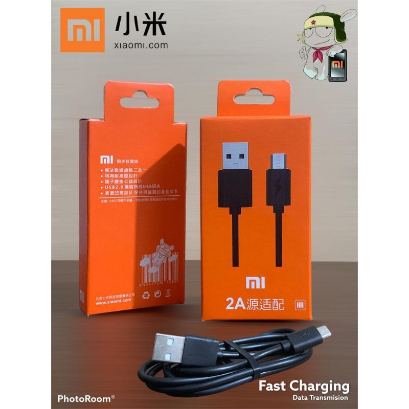 Kabel data original xiaomy 2.A micro fast charging