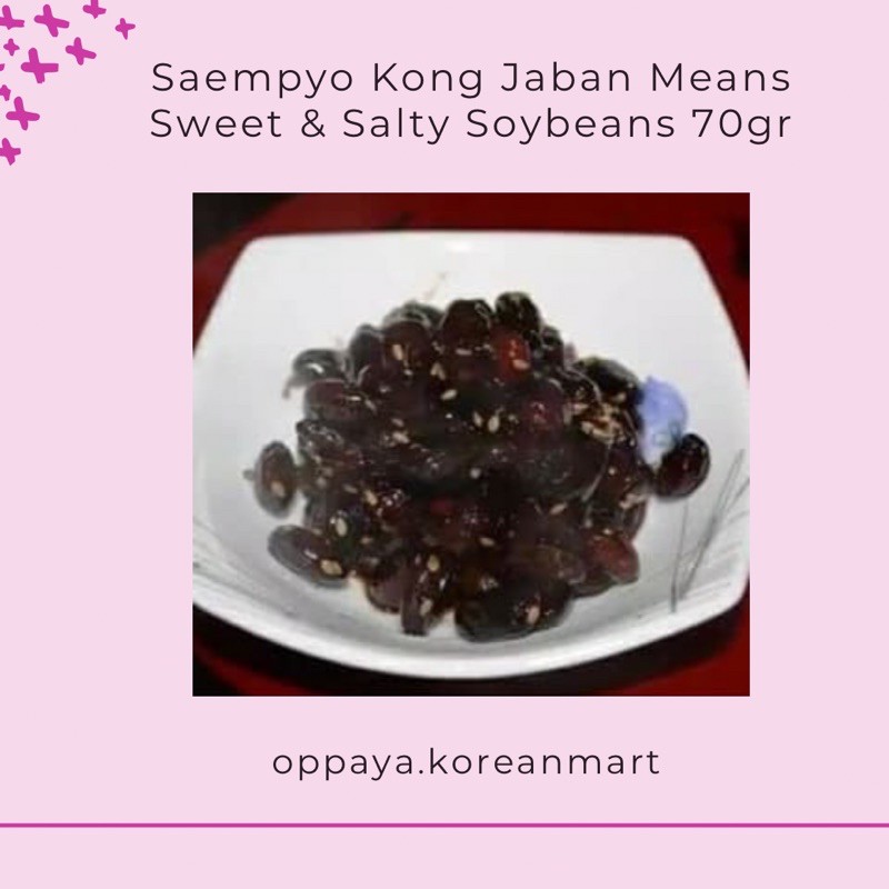 

SAEMPYO KONG JABAN MEANS SWEET AND SALTY SOYBEANS 70GR