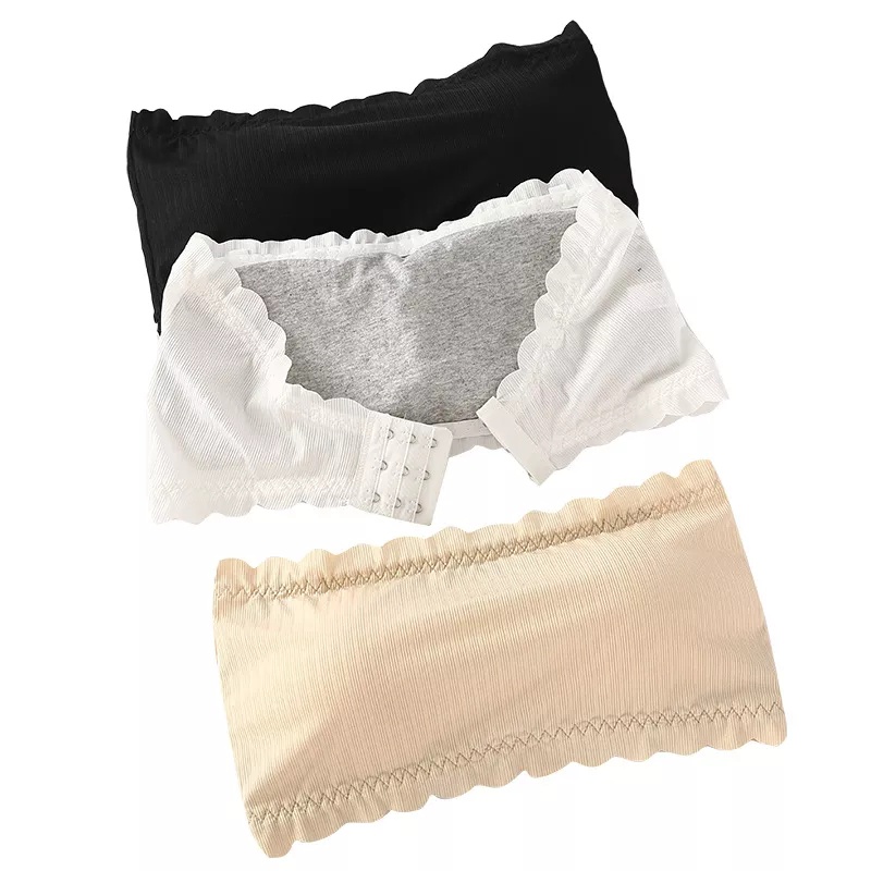Bra Crop Sexy Kemben Renda Model QN09 BUSA Tanpa Tali Crop Top