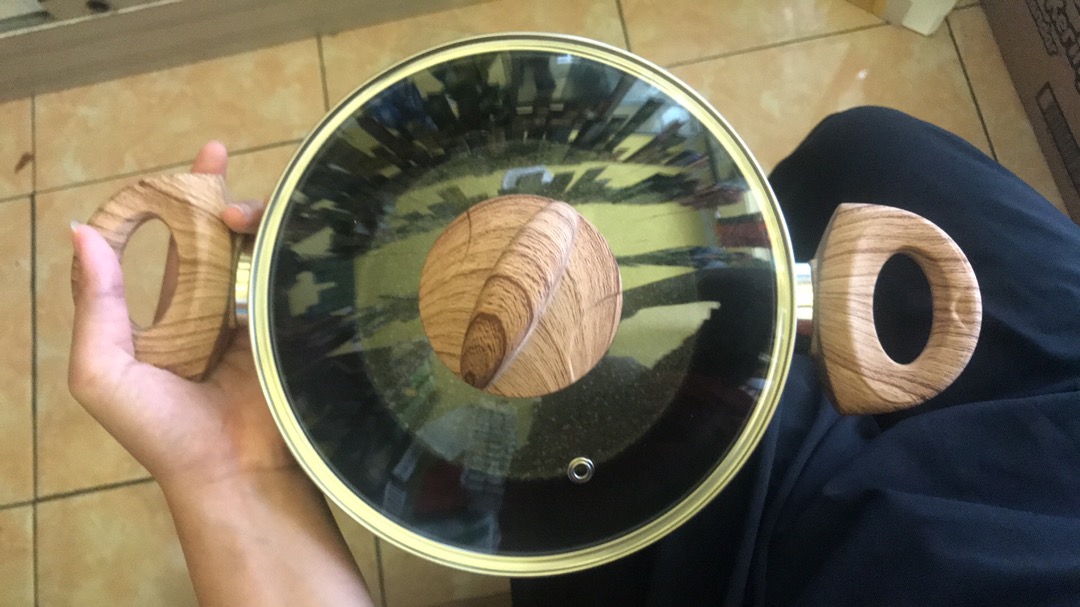 Panci Saucepot Sauce Pot Stock Cooking Pot Marble Ceramic Anti Lengket Tutup Kaca Yoshikawa Classic