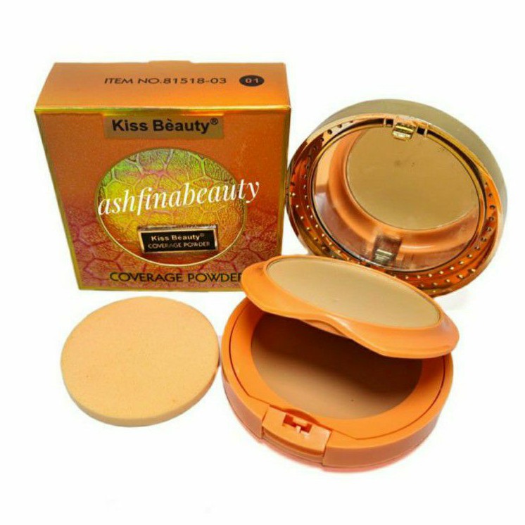 BEDAK KISS BEAUTY COVERAGE POWDER 2in1