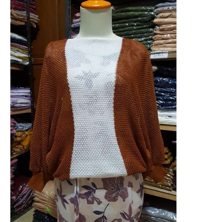 SWEATER RAJUT KOMBINASI/ BAJU RAJUT KOMBINASI/ BAJU RAJUT MODEL TERBARU/ RAJUT KEKINIAN/ MODEL RAJUT