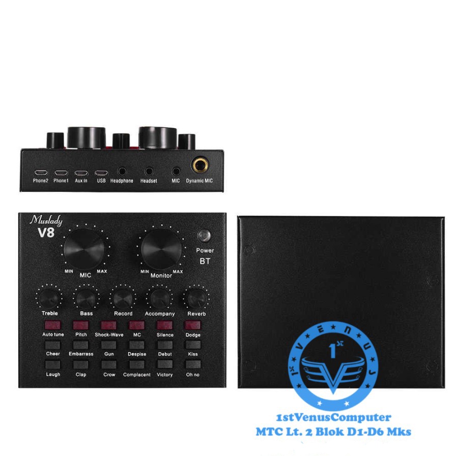 MIXER CONDENSER V8 BT PLUS / TAFFWARE SOUNDCARD