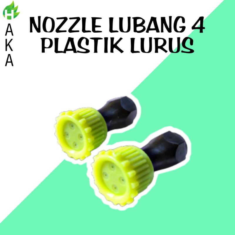 NOZZLE SPUYER SPRAYER LUBANG 4 PLASTIK LURUS SUPER KABUT MURAH/ NOSEL SPRAYER KABUT LUBANG 4 PLASTIK