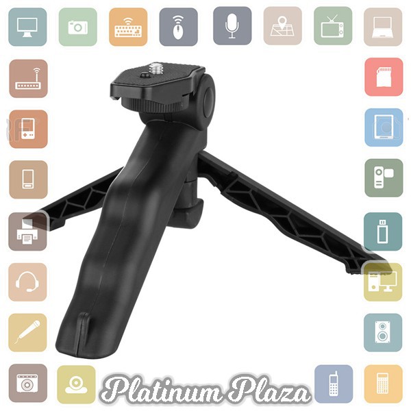 2 in 1 Portable Mini Folding Tripod for DSLR - Black`5ZBG8W-