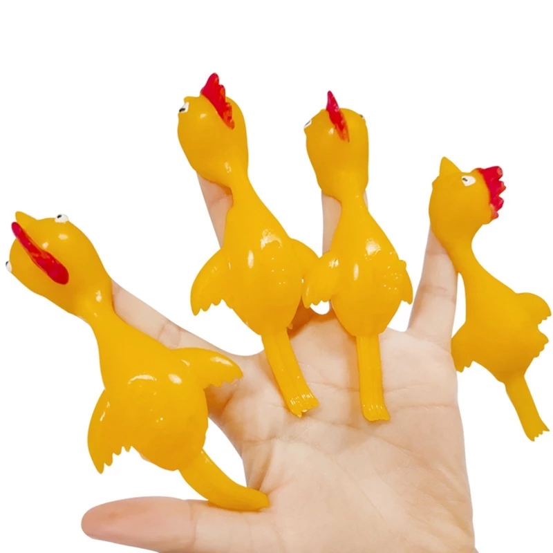 Mainan Ketapel 3 Vent Bentuk Ayam Turki Kecil Bahan Karet Lembut Untuk Dewasa