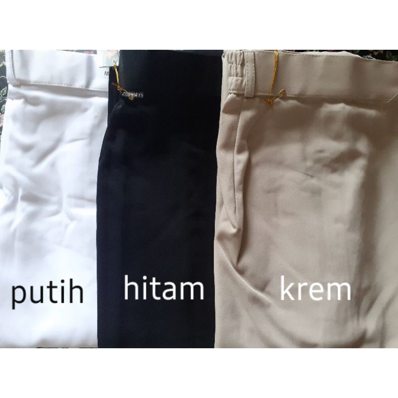 Rok Dasar Kurnia Ys. Pinggang Karet Ukuran standar (S,M,L,XL)-Cream