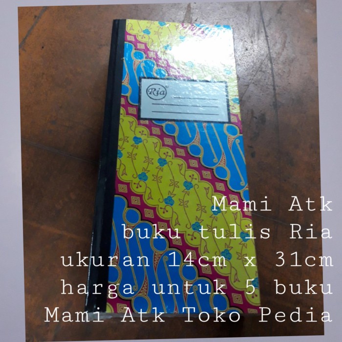 

Aman Buku Tulis Ria Ukuran 14Cm X 31Cm Bagus