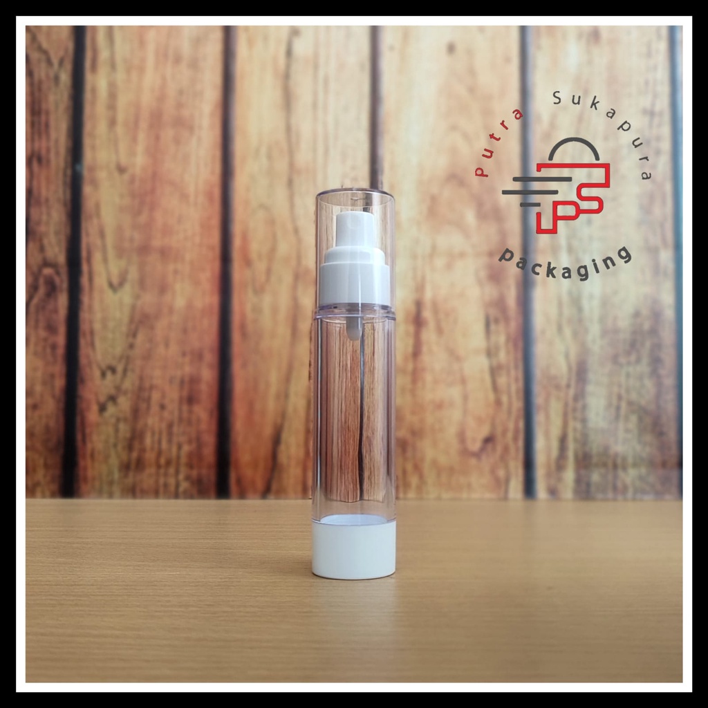 Botol airless spray 50ml bening acrylic import / botol spray 50ml  / botol parfum 50ml