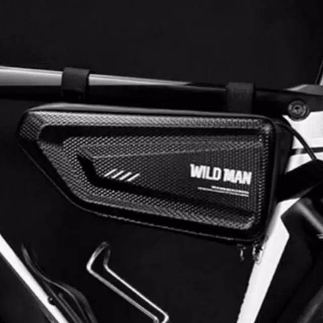 Tas Frame Sepeda Hardcase Waterproof / Tas Frame Segitiga Alat Sepeda Tools Bike Anti Air