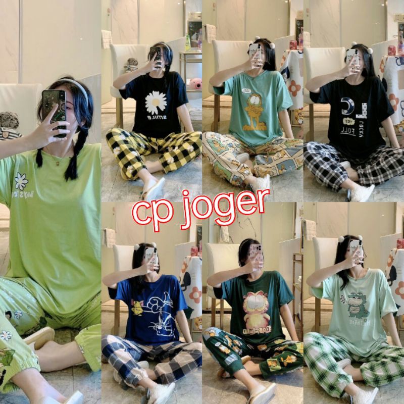 Oneset PIYAMA CP BAJU TIDUR WANITA IMPORT/NEW