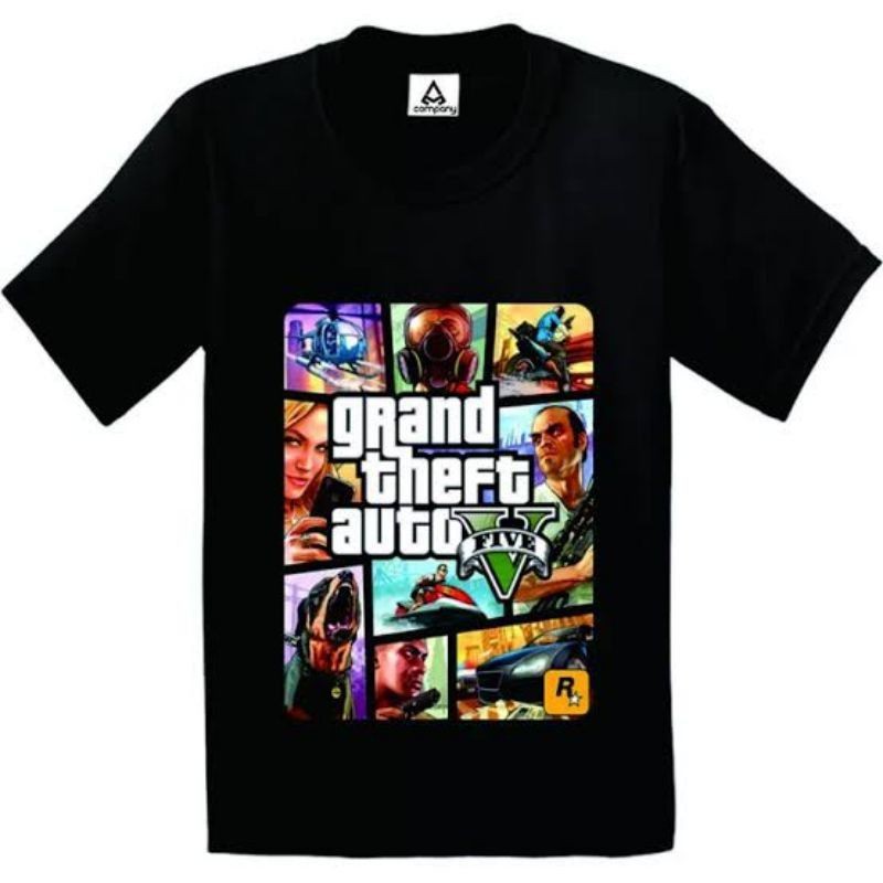 KAOS GTA 5 KAOS GAME PRIA ORIGINAL
