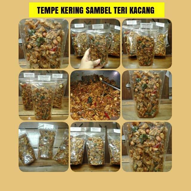 

Tempe kering sambel teri kacang