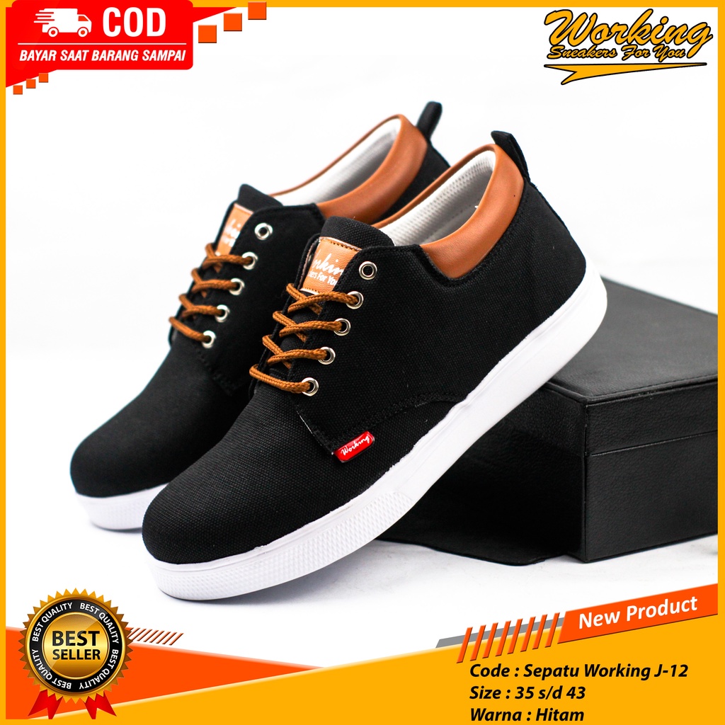 Working Sneakers For You Sepatu Pria/Wanita Kerja J-12 Size 36-43