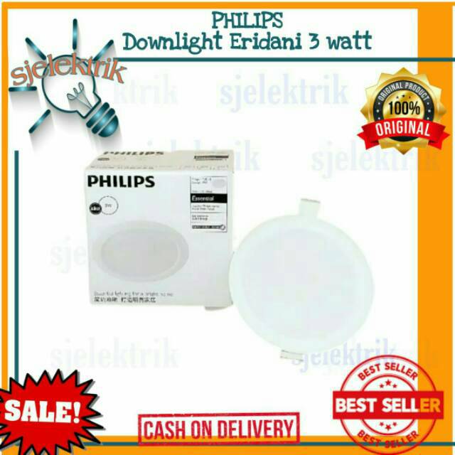 LAMPU DOWNLIGHT PHILIPS LED 3 WATT 3WATT ERIDANI 39260 ( 3 inch )
